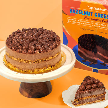 Hazelnut Cheesecake Ice Cream Cake (1 Litre)